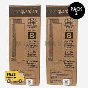 Pack 2 - Germguardian FLT4825PC True HEPA Air Purifier Replacement Filter B.